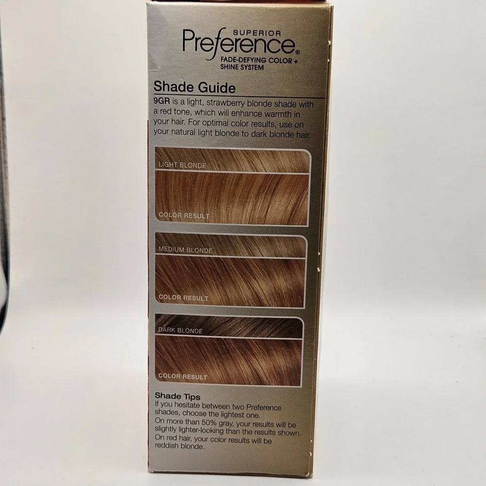 L'Oreal Superior Preference Hair Color 9GR Light Reddish Blonde Warmer NIB